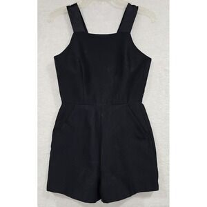 French Connection Romper Shorts Jumpsuit Navy Blue Sleeveless Lined US Size‎ 4